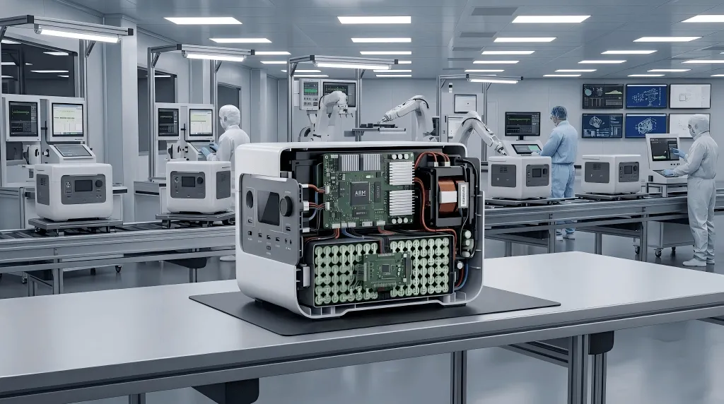 Internal component view of 51.2V 40Ah LFP battery pack showing Grade A cells Internal component view of 51.2V 40Ah LFP battery pack showing Grade A cells
