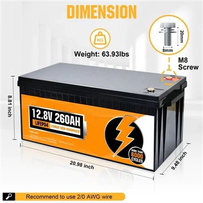 12V 50AH LiFePO4 Battery